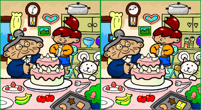 Get all 15 differences correct and you may win a prize.